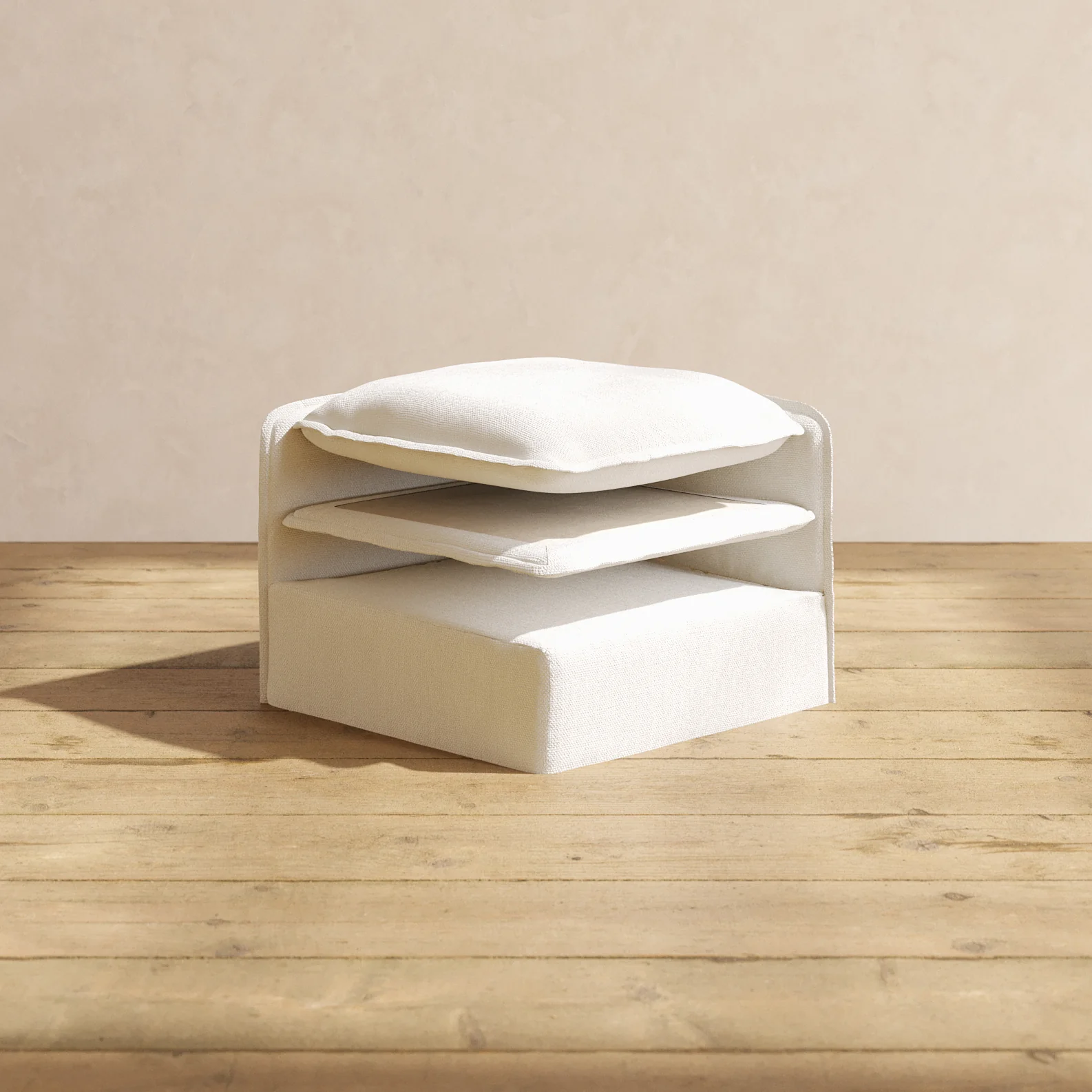 Elevate Comfort Layer for 5-Seater Open-Ends Corner Sectional in Powder