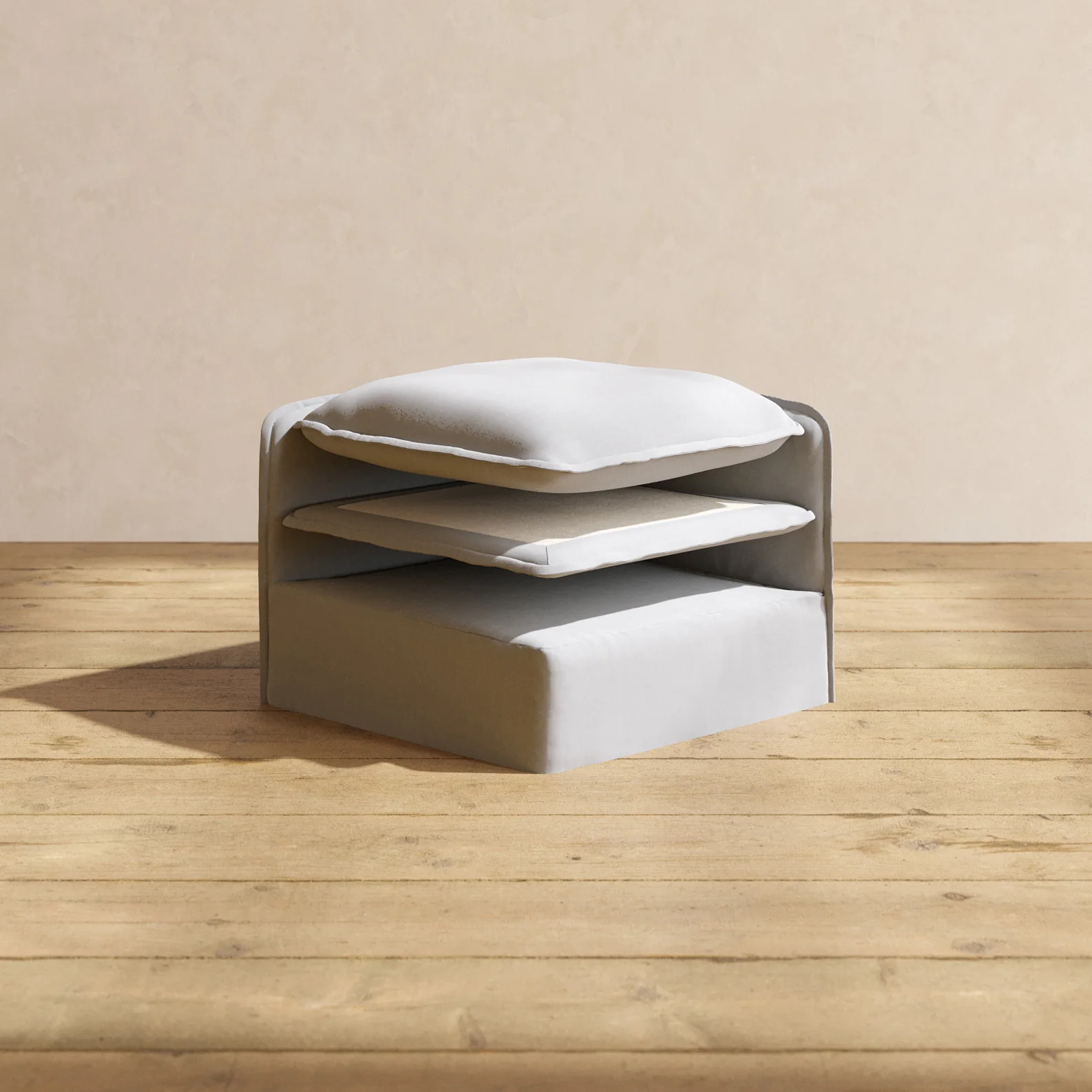 Elevate Comfort Layer for Armless Chair in Pumice