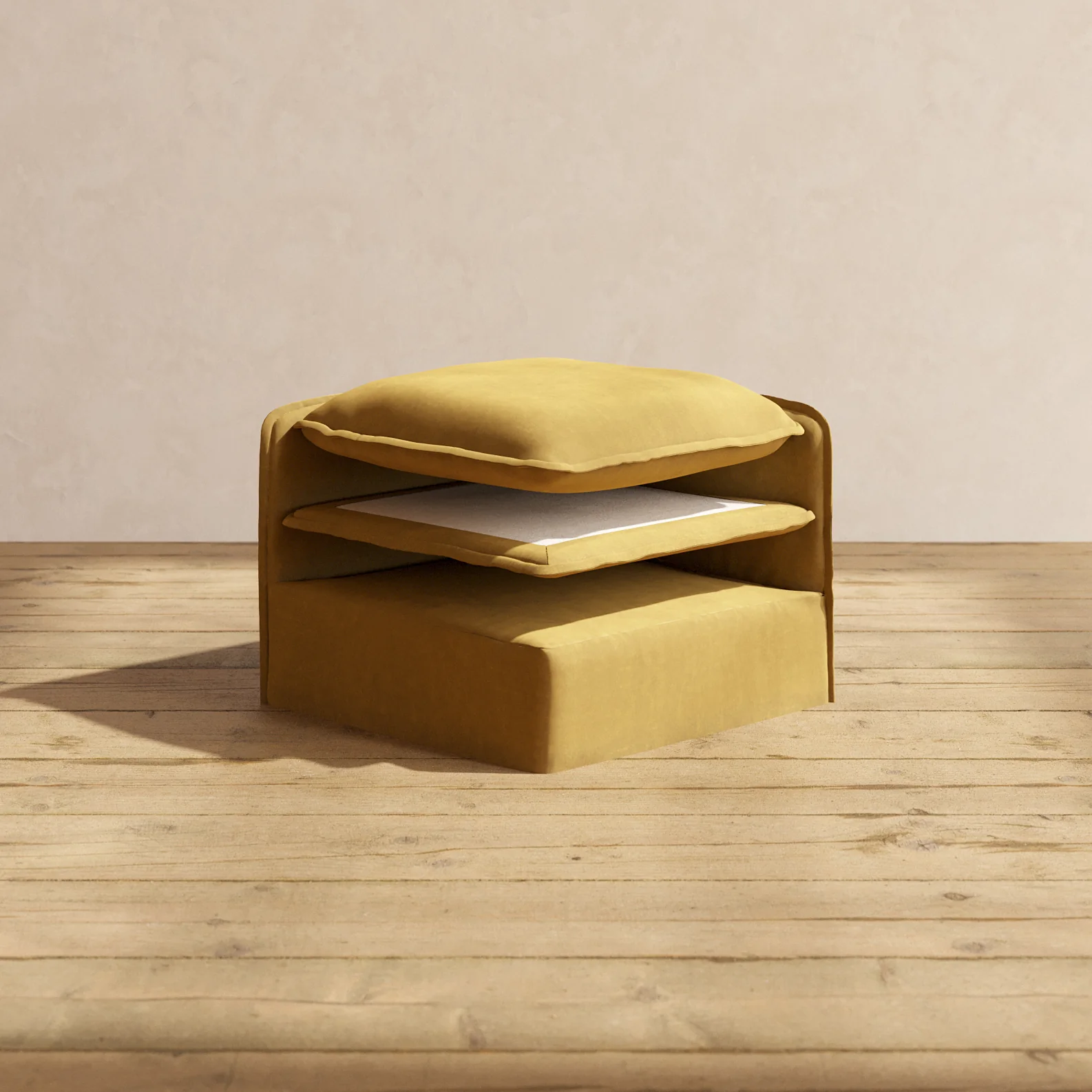 Elevate Comfort Layer Set for 4-Seater | Luxury Velvet in Toffee
