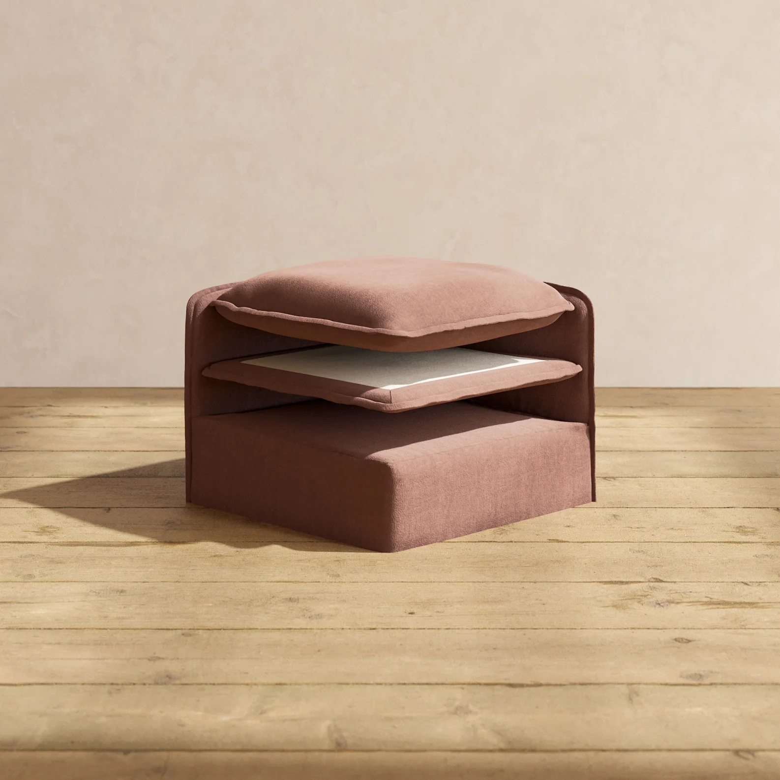 Elevate Comfort Layer Set for 4-Seater Sectional | Heirloom Velvet in Chestnut
