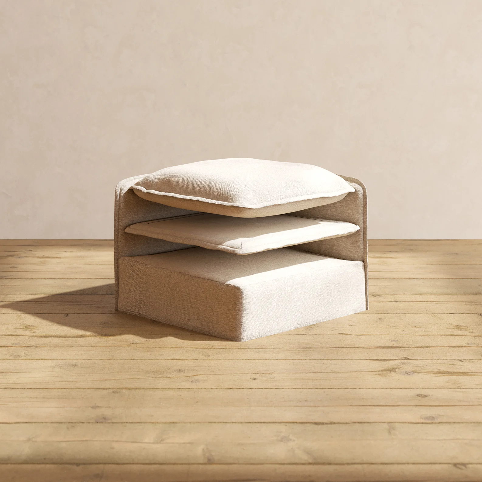 Elevate Comfort Layer Set for 4-Seater U-Sectional | Blended Weave in Oat
