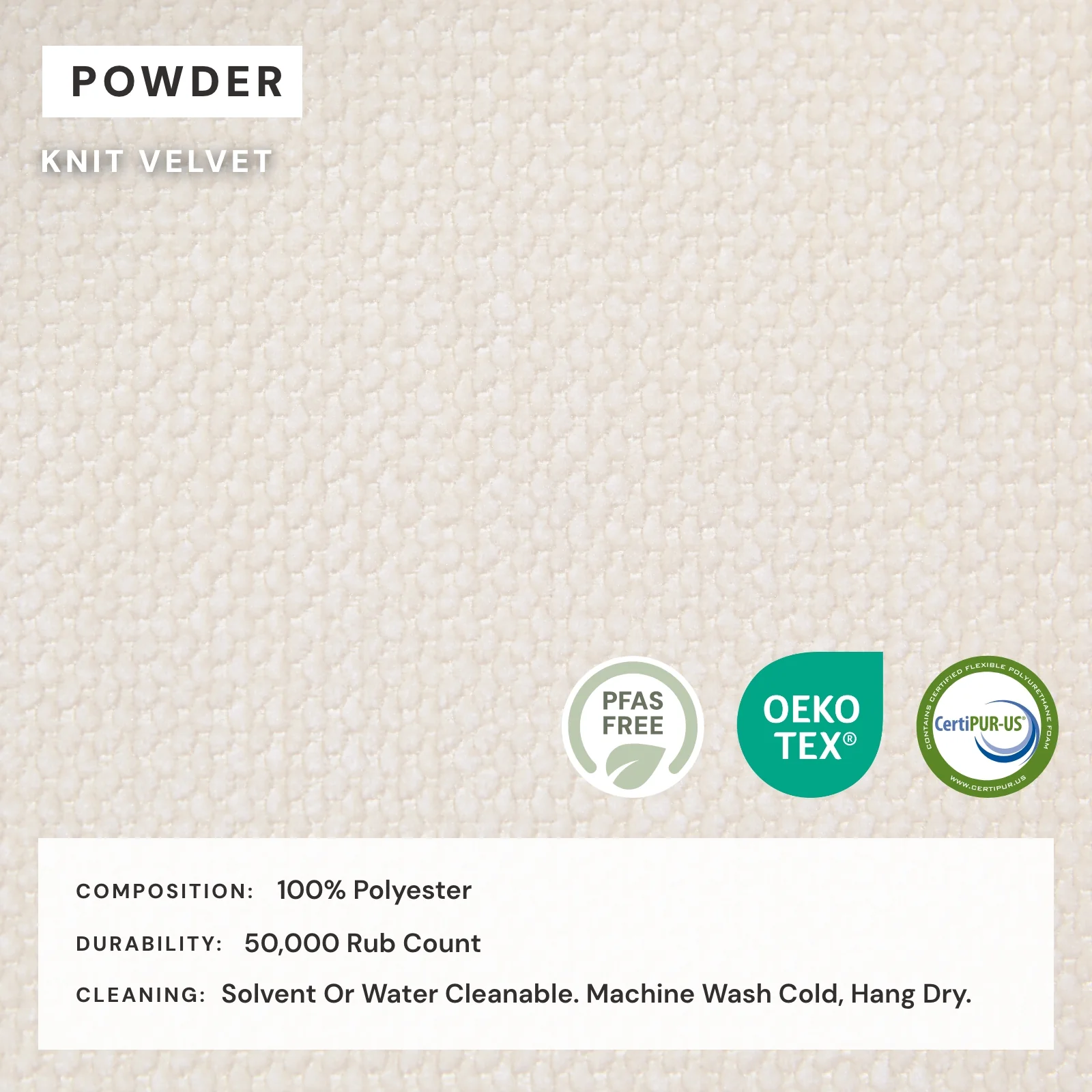 King Upholstered Platform Bed | Knit Velvet in Powder - Image 4