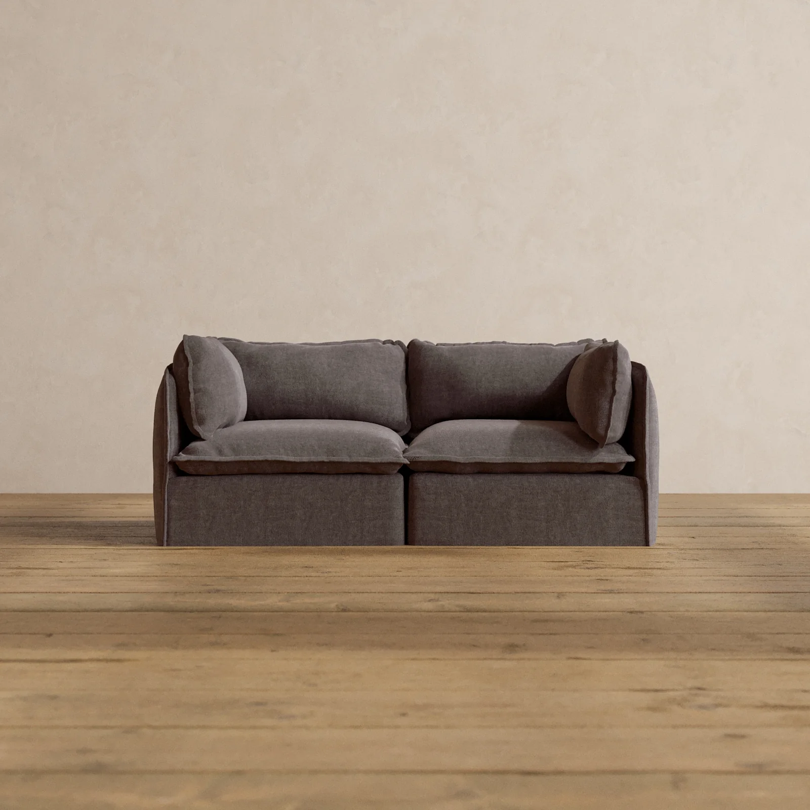 Modular Washable 2-Seater in Caviar | Memorix+ Seat | Contour Pillow