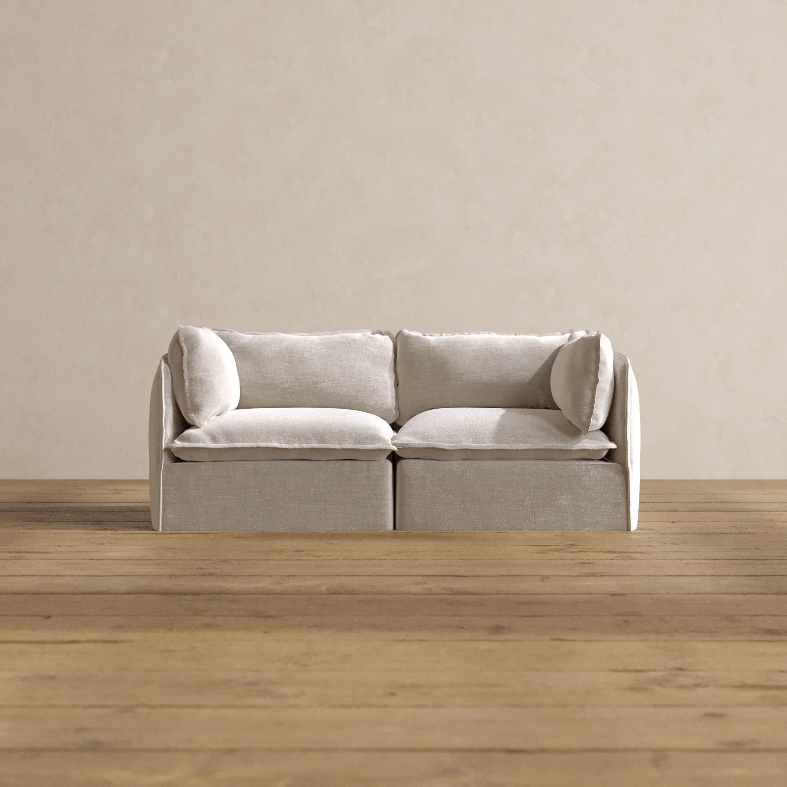 Modular Washable 2-Seater in Mist | Memorix+ Seat | Contour Pillow