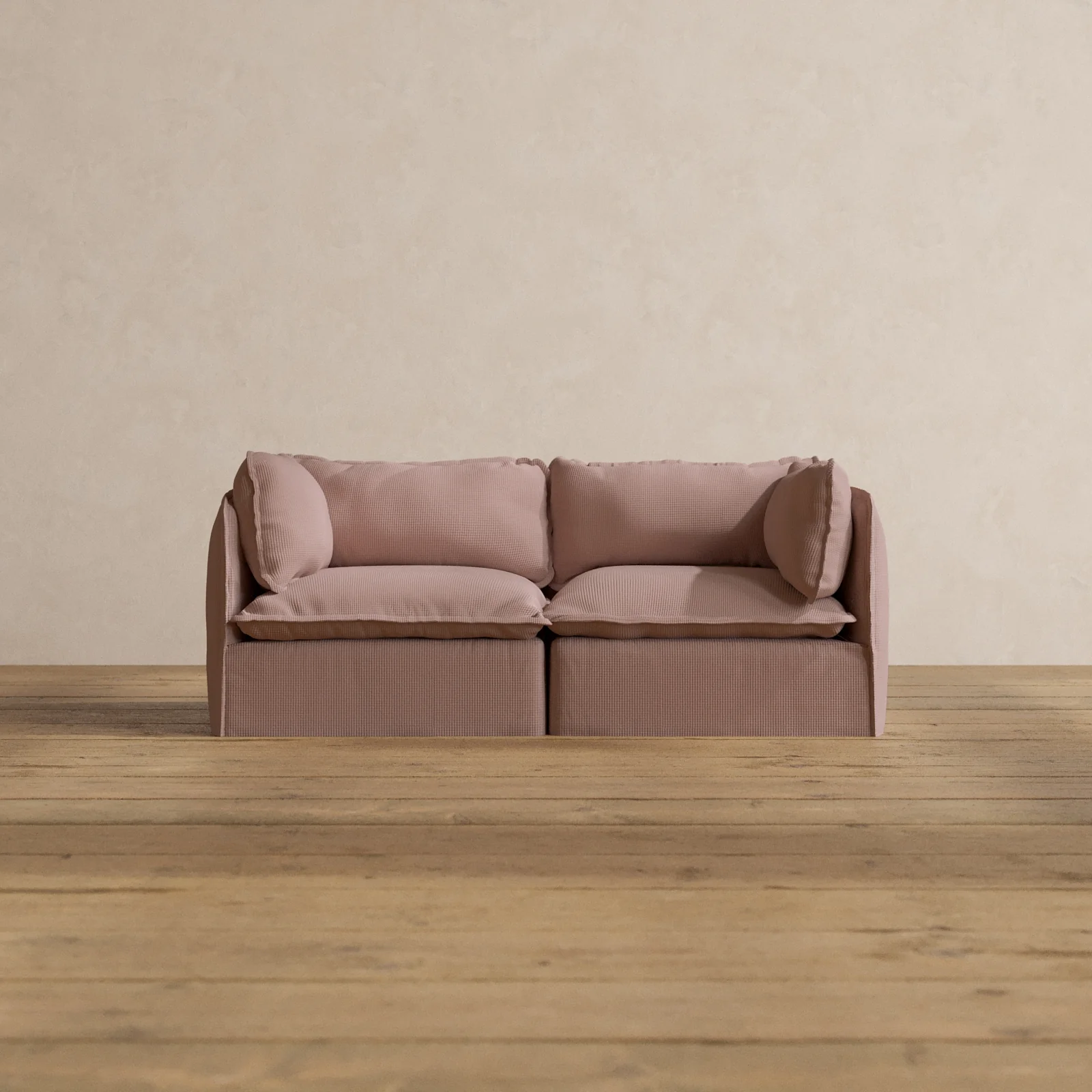 Modular Washable 2-Seater in Sakura | Memorix+ Seat | Contour Pillow