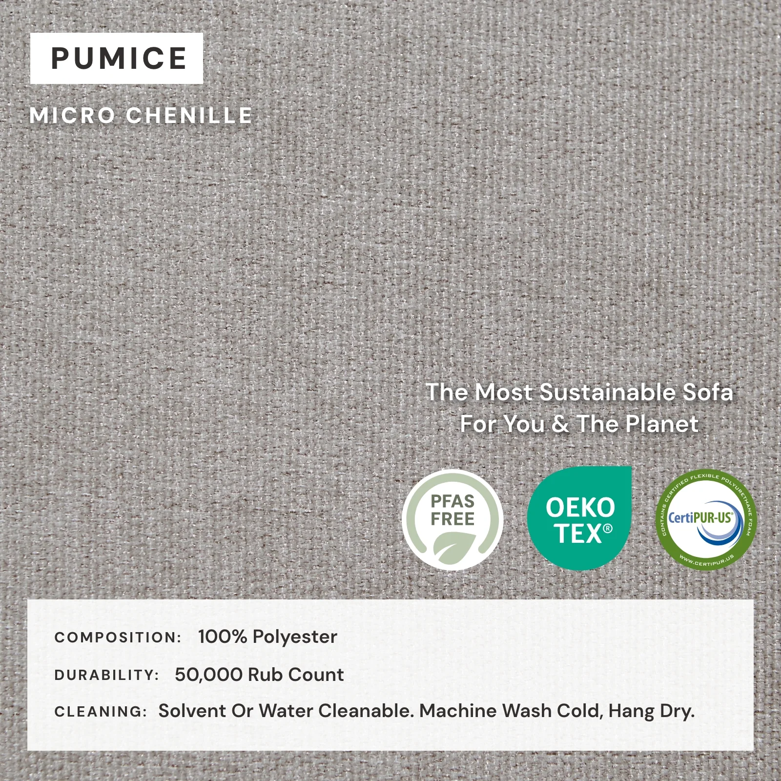 Modular Washable 7-Seater U-Sectional in Pumice | Memorix+ Seat | Contour Pillow - Image 4