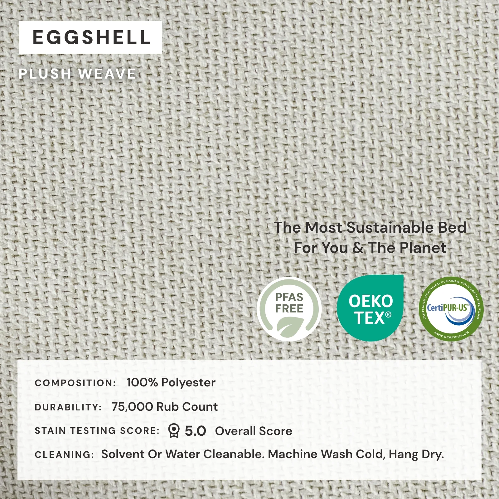 Modular Washable 9-Seater Open-Ends U-Sectional + Bench Ottoman in Eggshell | Deluxe+ Seat | Cloud Pillow - Image 4