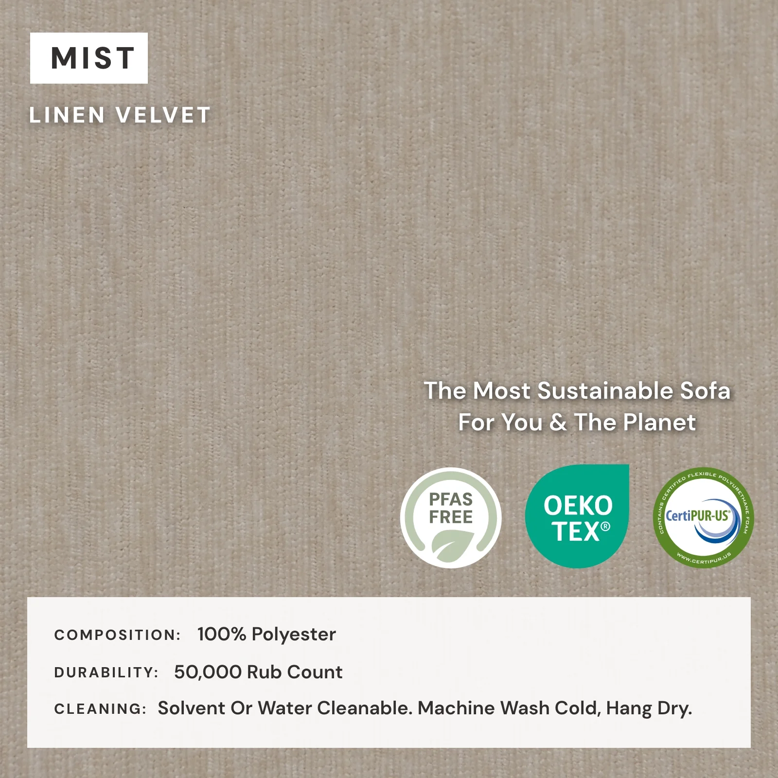 Modular Washable 9-Seater U-Sectional in Mist | Memorix+ Seat | Contour Pillow - Image 4