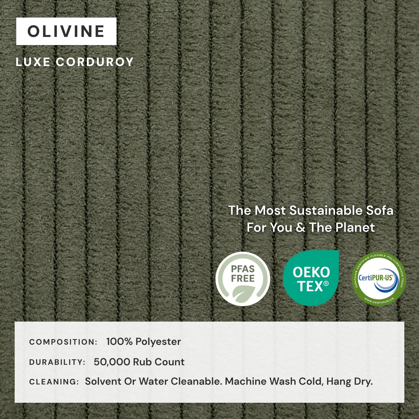 Modular Washable Armchair in Olivine | Deluxe+ Seat | Cloud Pillow - Image 4