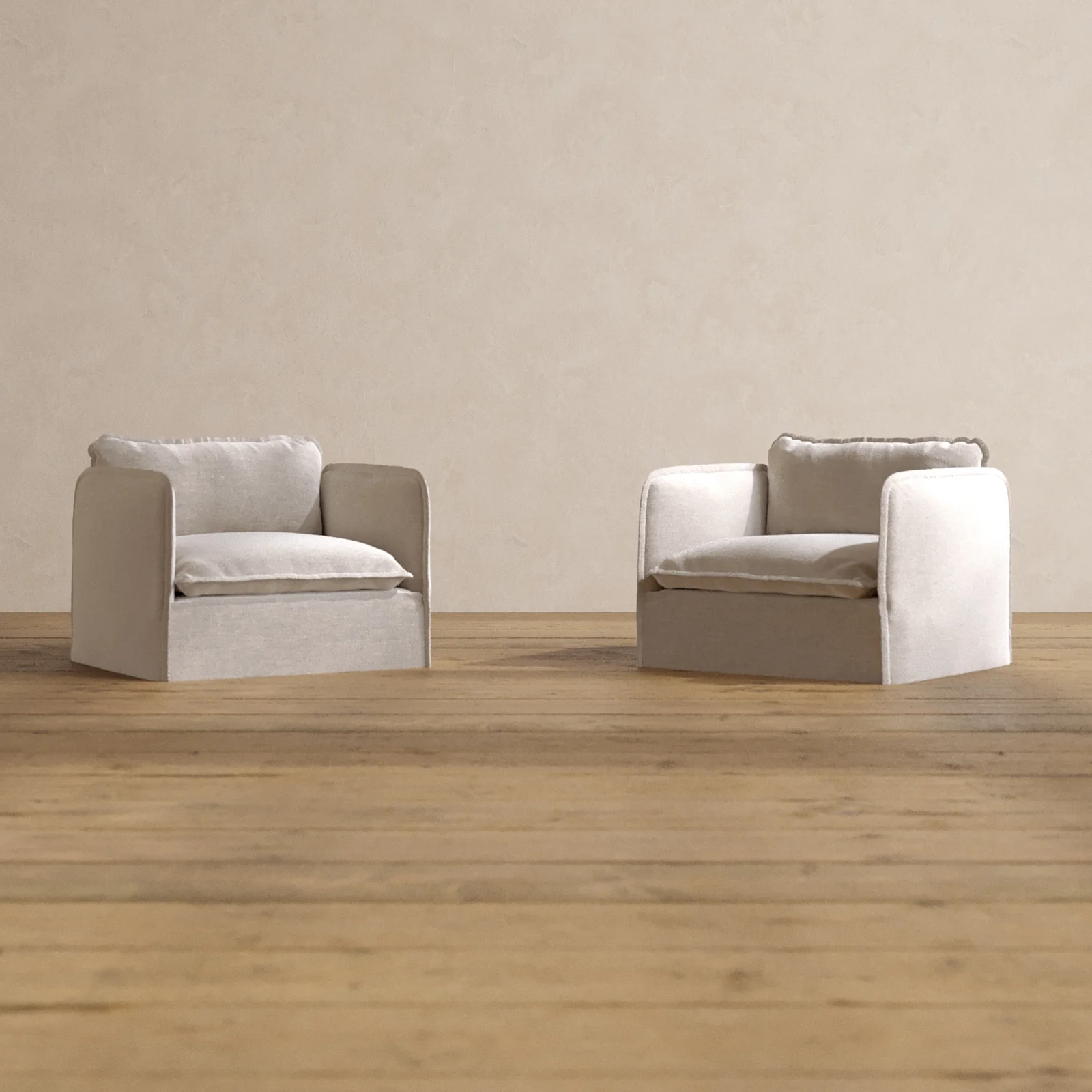 Modular Washable Armchair Set in Mist | Memorix+ Seat | Contour Pillow