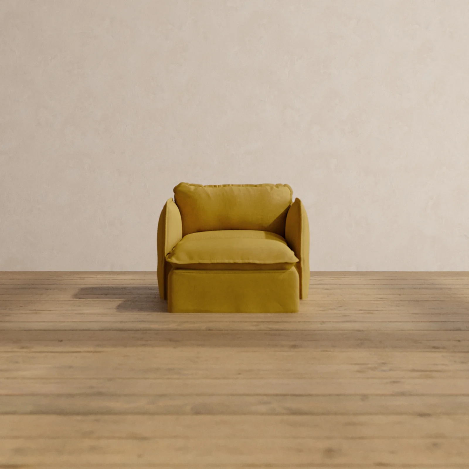 Modular Washable Chaise Armchair in Kiiro | Memorix+ Seat | Contour Pillow