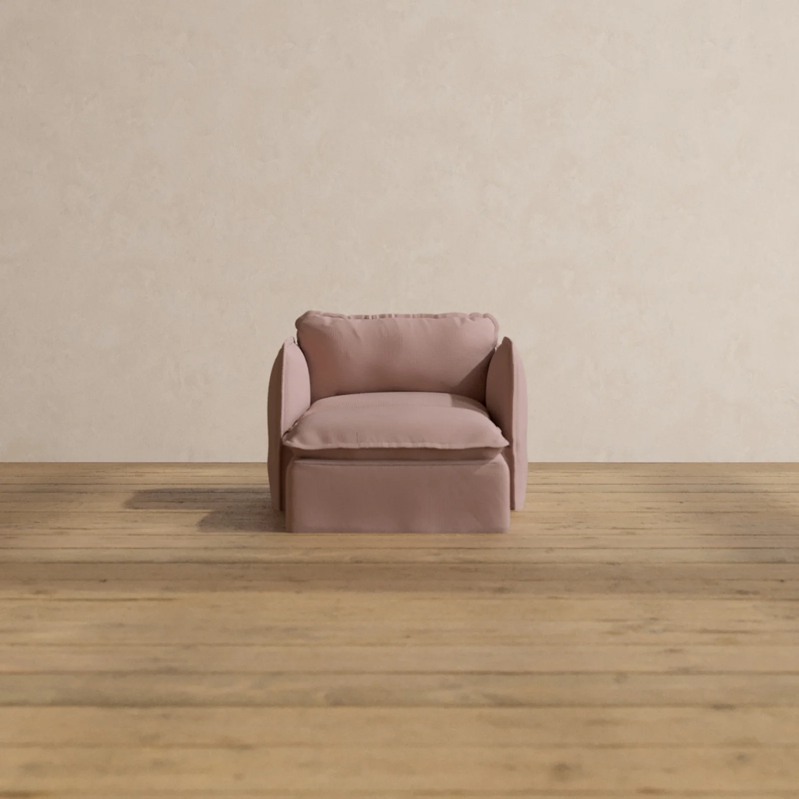 Modular Washable Chaise Armchair in Sakura | Deluxe+ Seat | Cloud Pillow