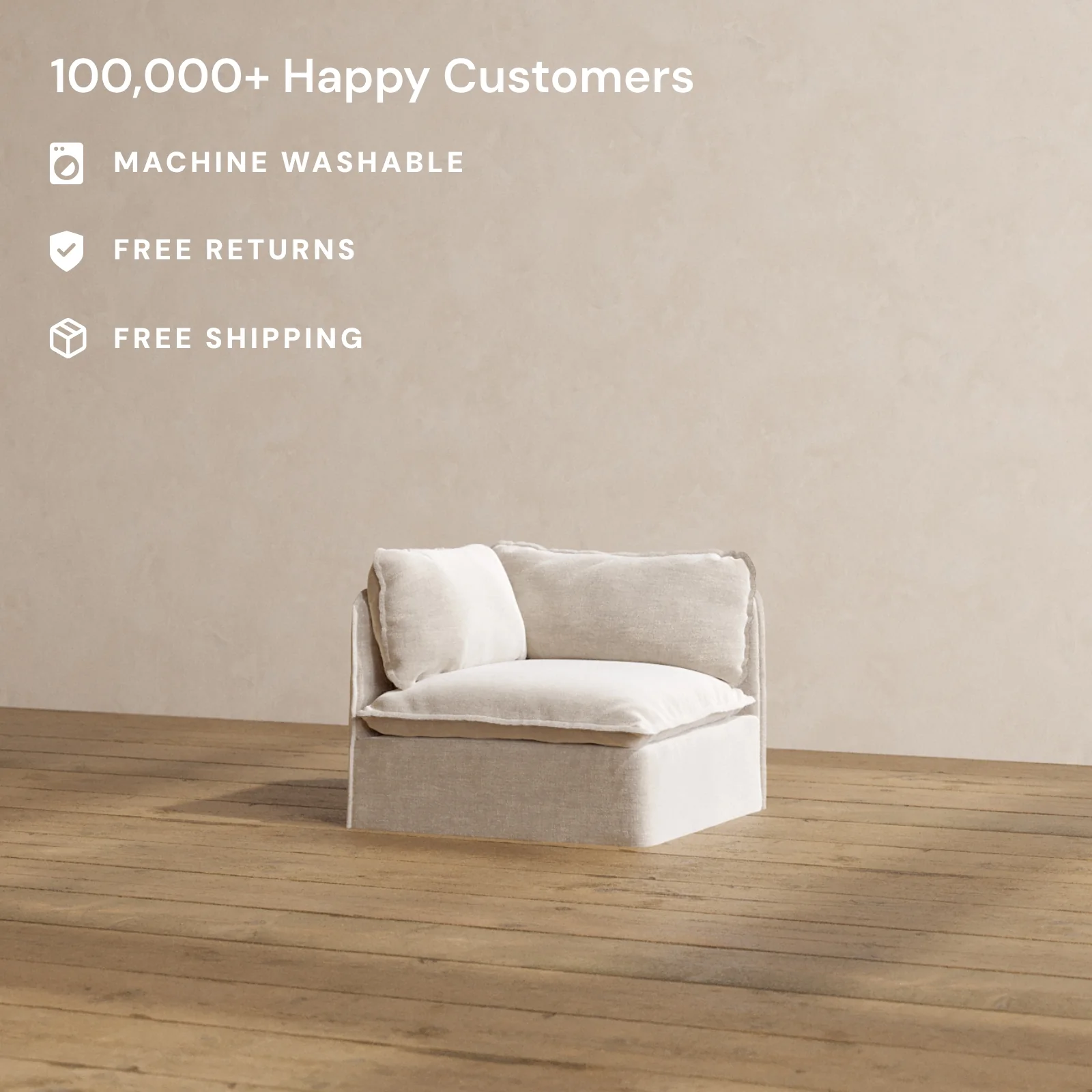 Modular Washable Corner Chair in Mist | Memorix+ Seat | Contour Pillow - Image 2