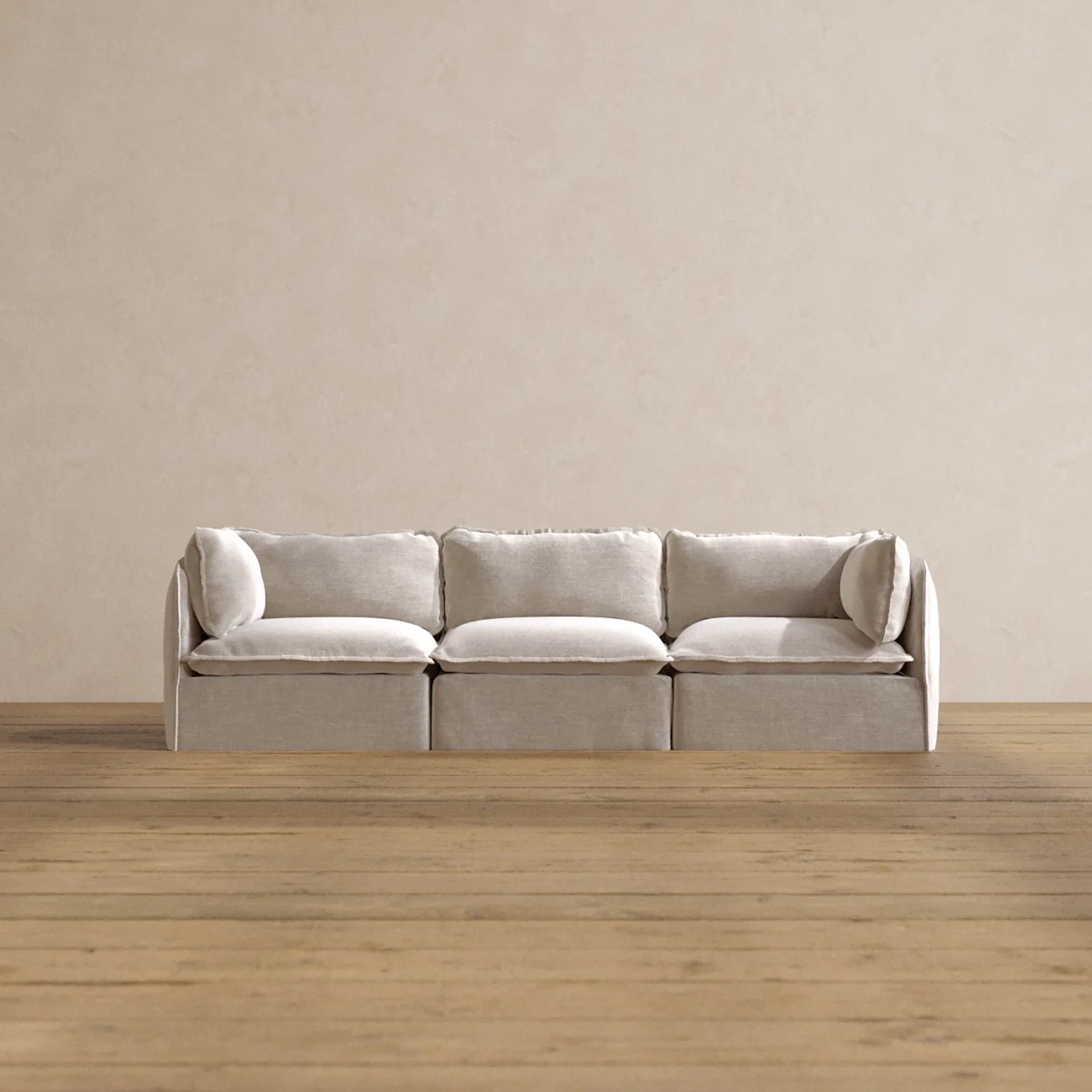 Slipcover Only - Modular Washable 3-Seater in Mist