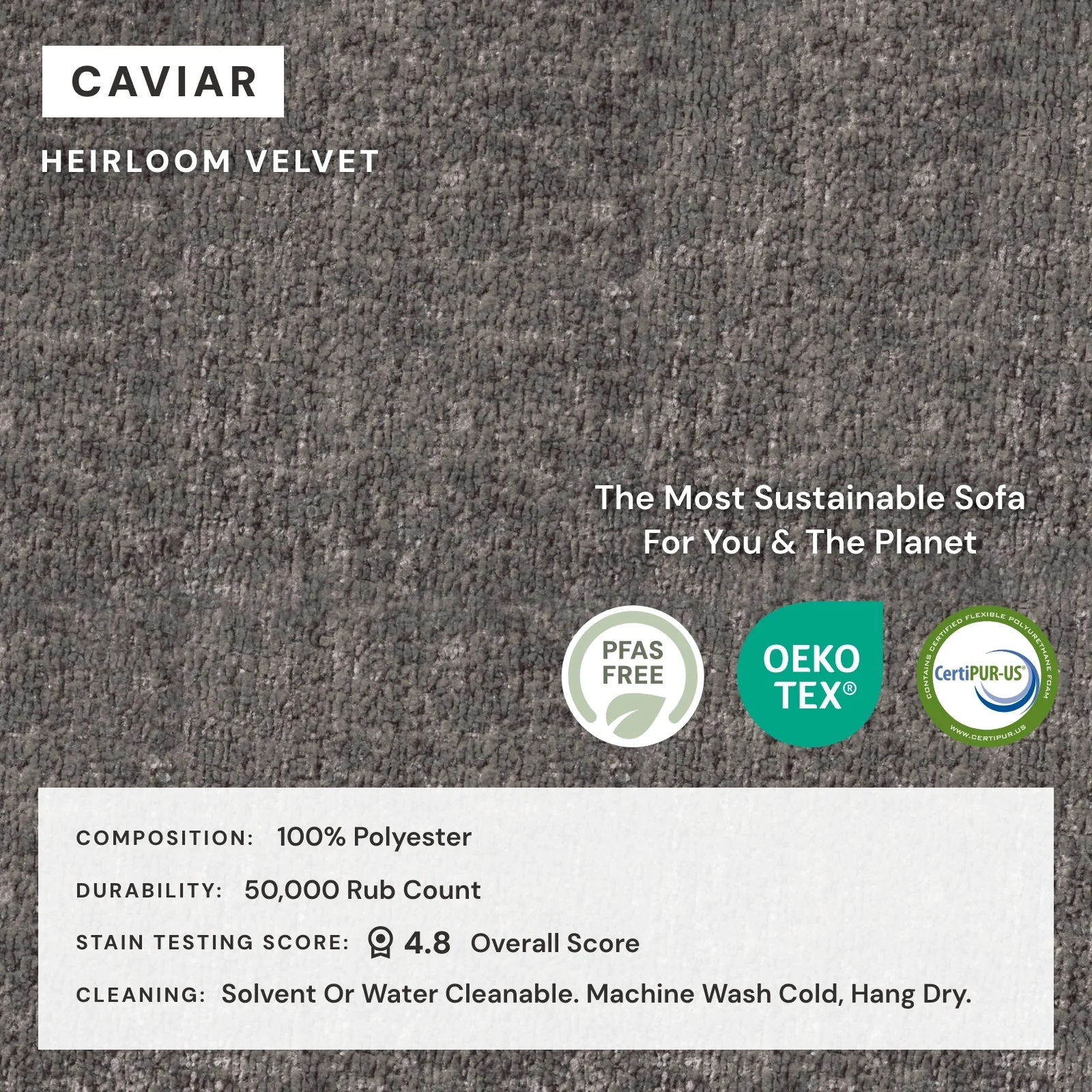 Slipcover Only - Modular Washable 3-Seater U-Sectional in Caviar - Image 4