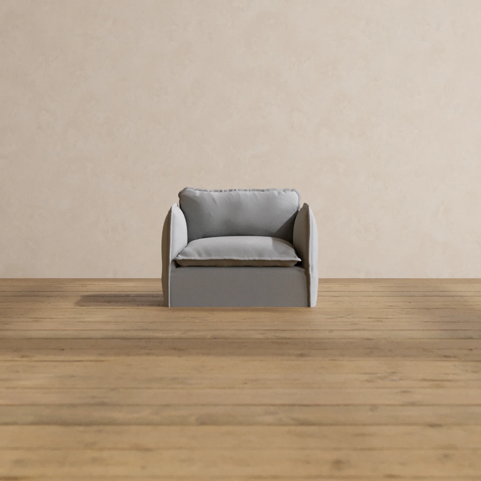 Slipcover Only - Modular Washable Armchair in Pumice