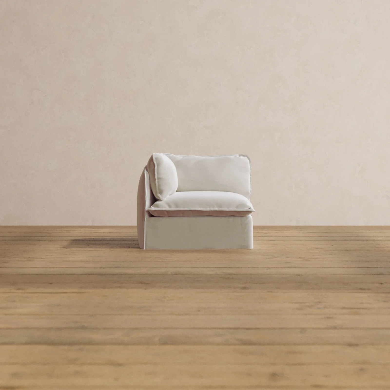 Slipcover Only - Modular Washable Corner Chair in Coco