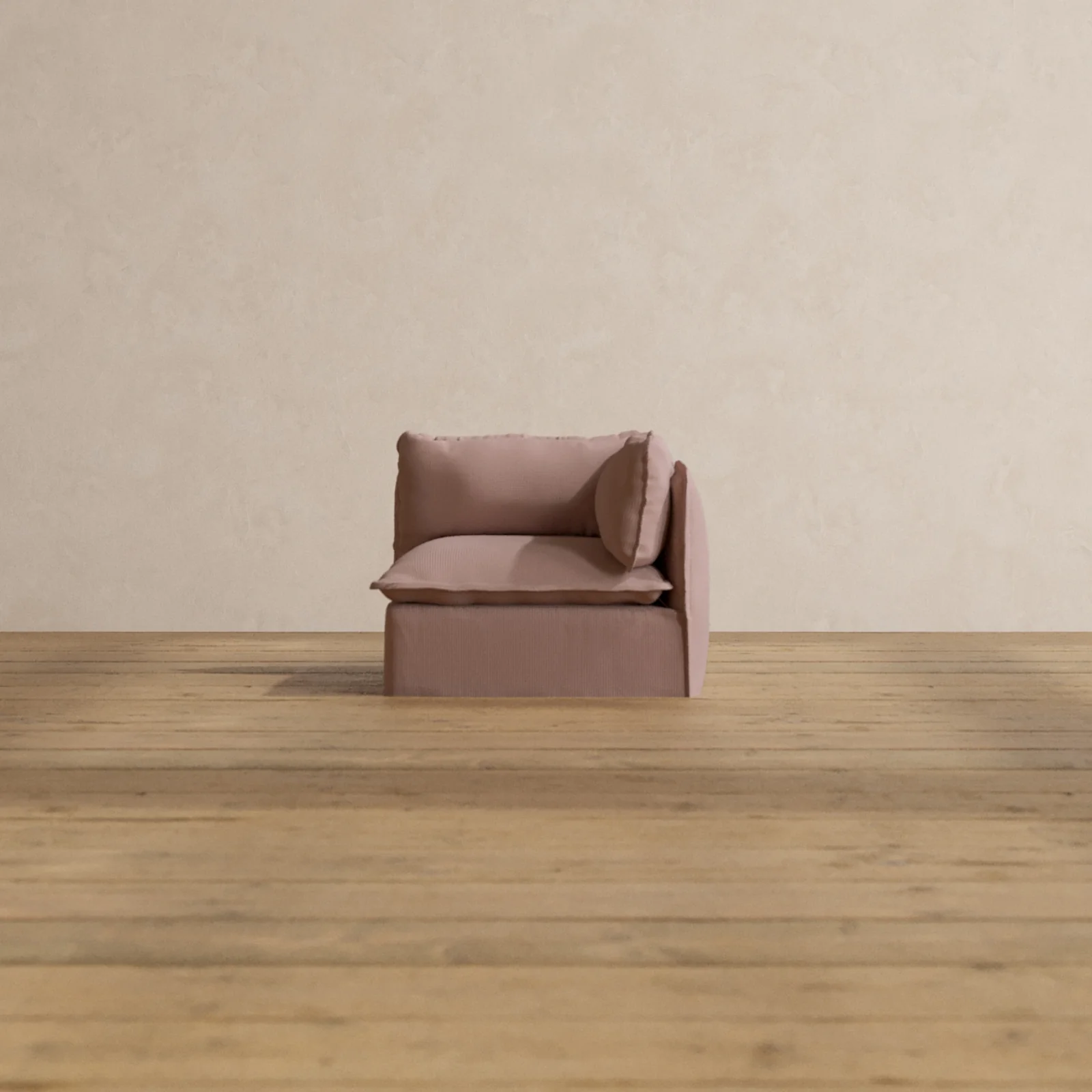 Slipcover Only - Modular Washable End Chair - Right in Sakura