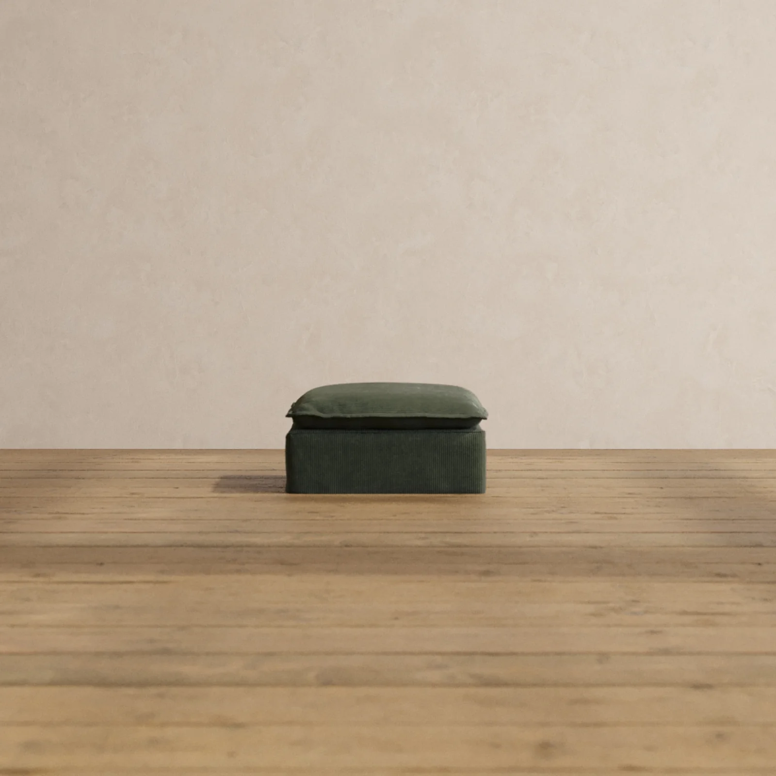 Slipcover Only - Modular Washable Ottoman in Olivine
