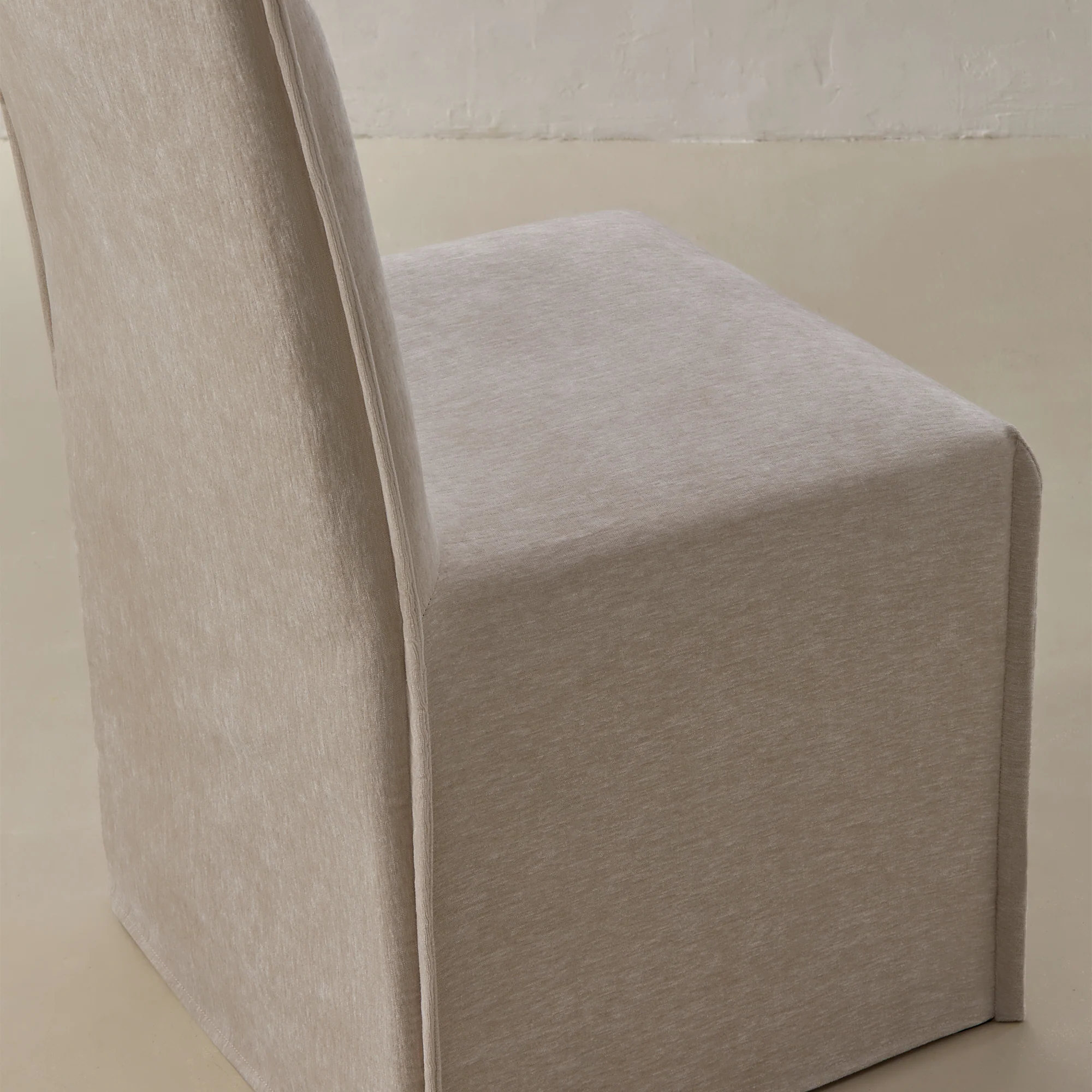 Slipcover Only - Washable Upholstered Dining Chair | 15" Back Height in Mist - Image 5