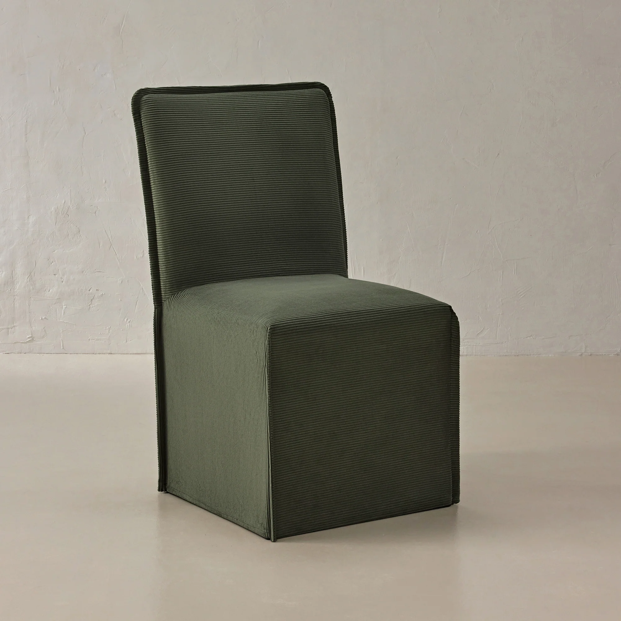 Slipcover Only - Washable Upholstered Dining Chair | 19” Back Height in Olivine