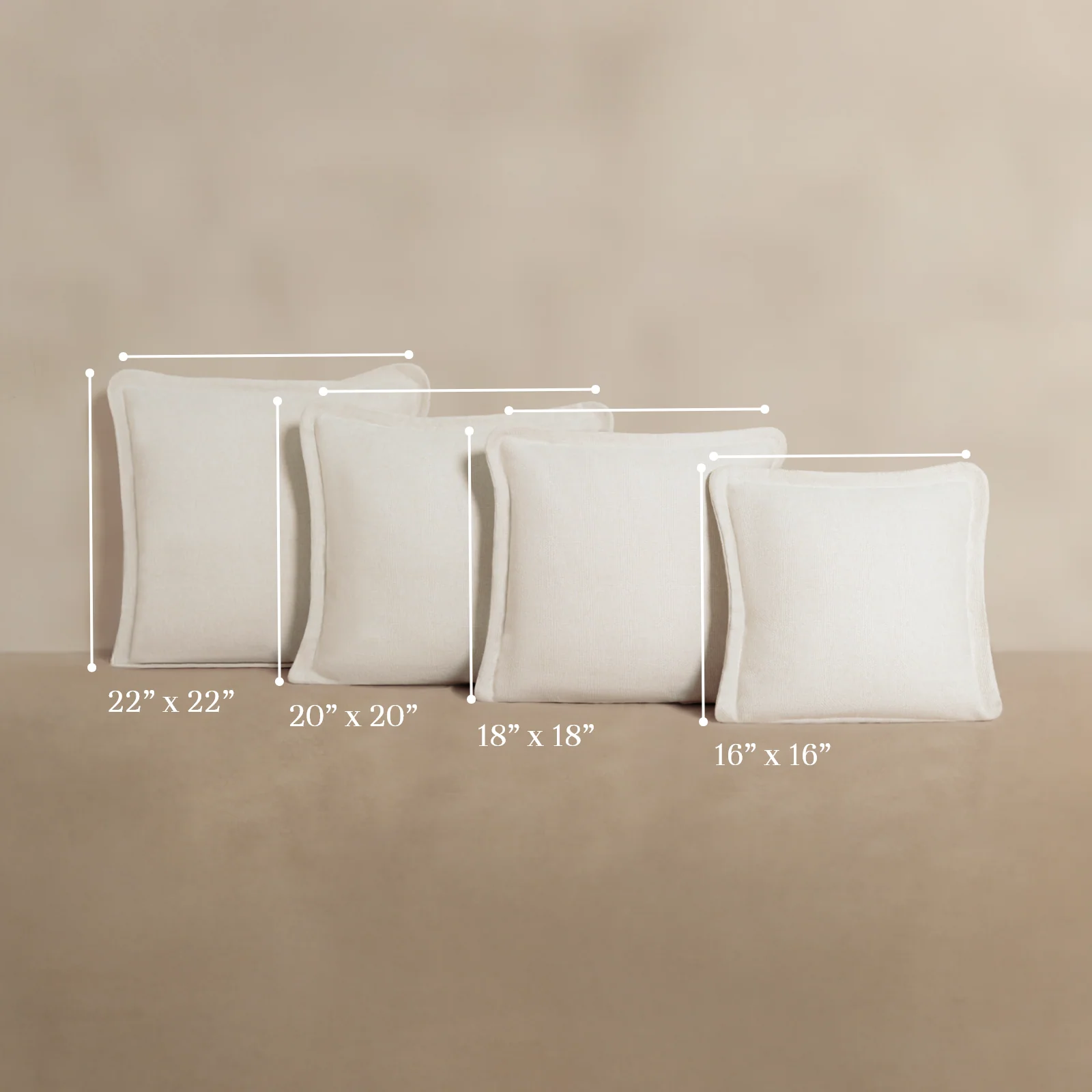 Square Performance Accent Pillow 16 x 16 in Milk - Image 5