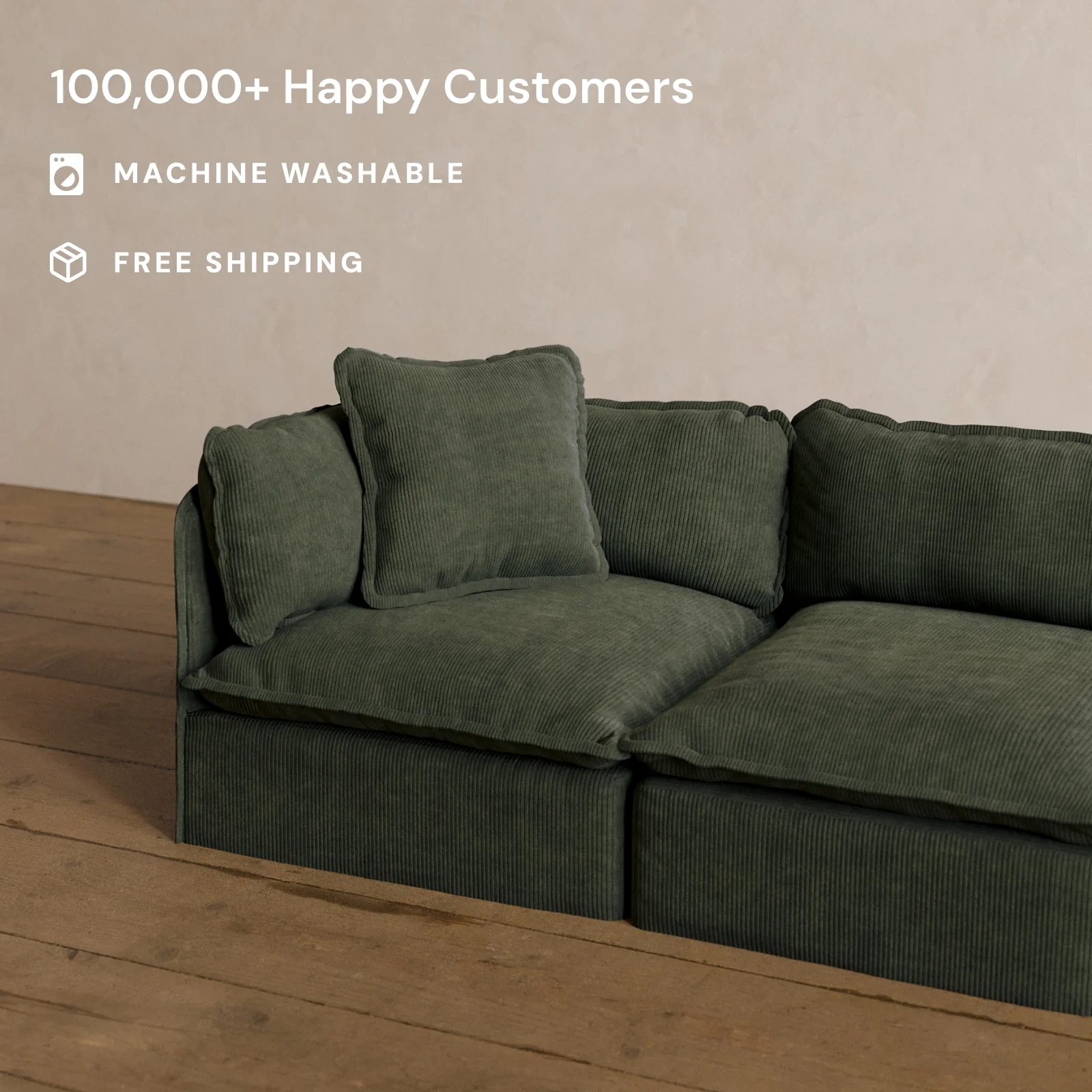 Square Performance Accent Pillow 20 x 20 in Olivine - Image 2