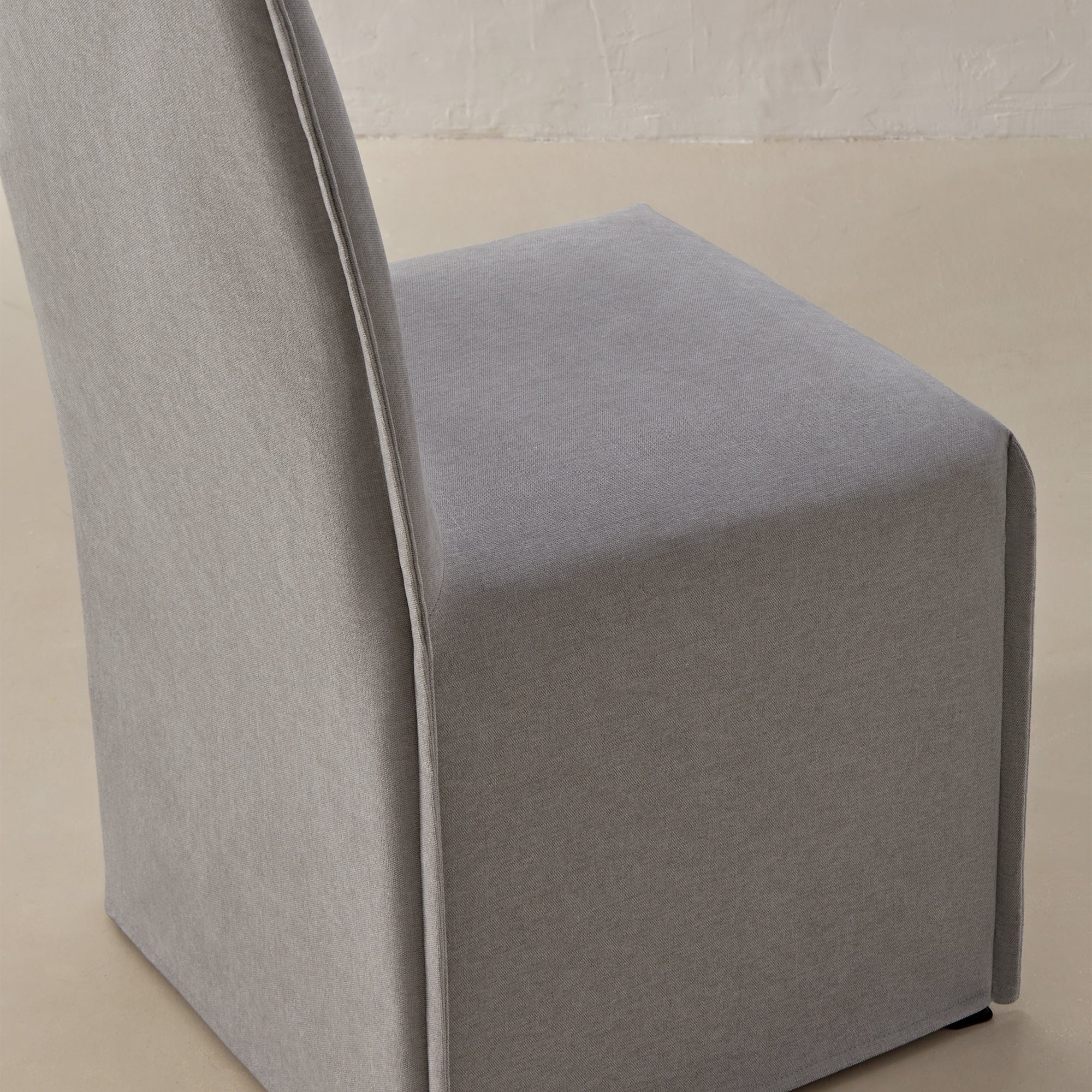 Washable Upholstered Dining Chair | 15" Back Height in Pumice (Set of 2) - Image 7