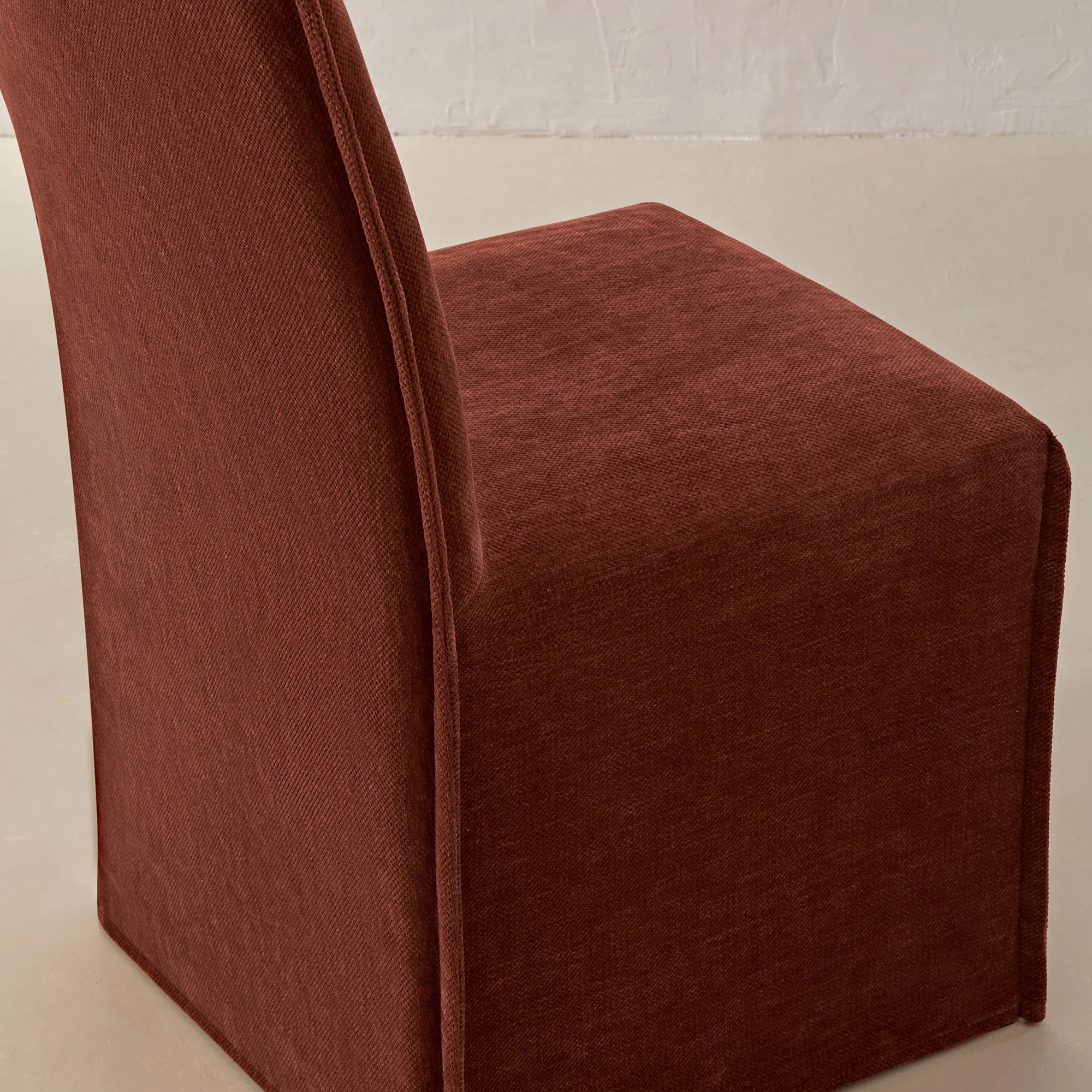 Washable Upholstered Dining Chair | 15" Back Height in Rust (Set of 2) - Image 7