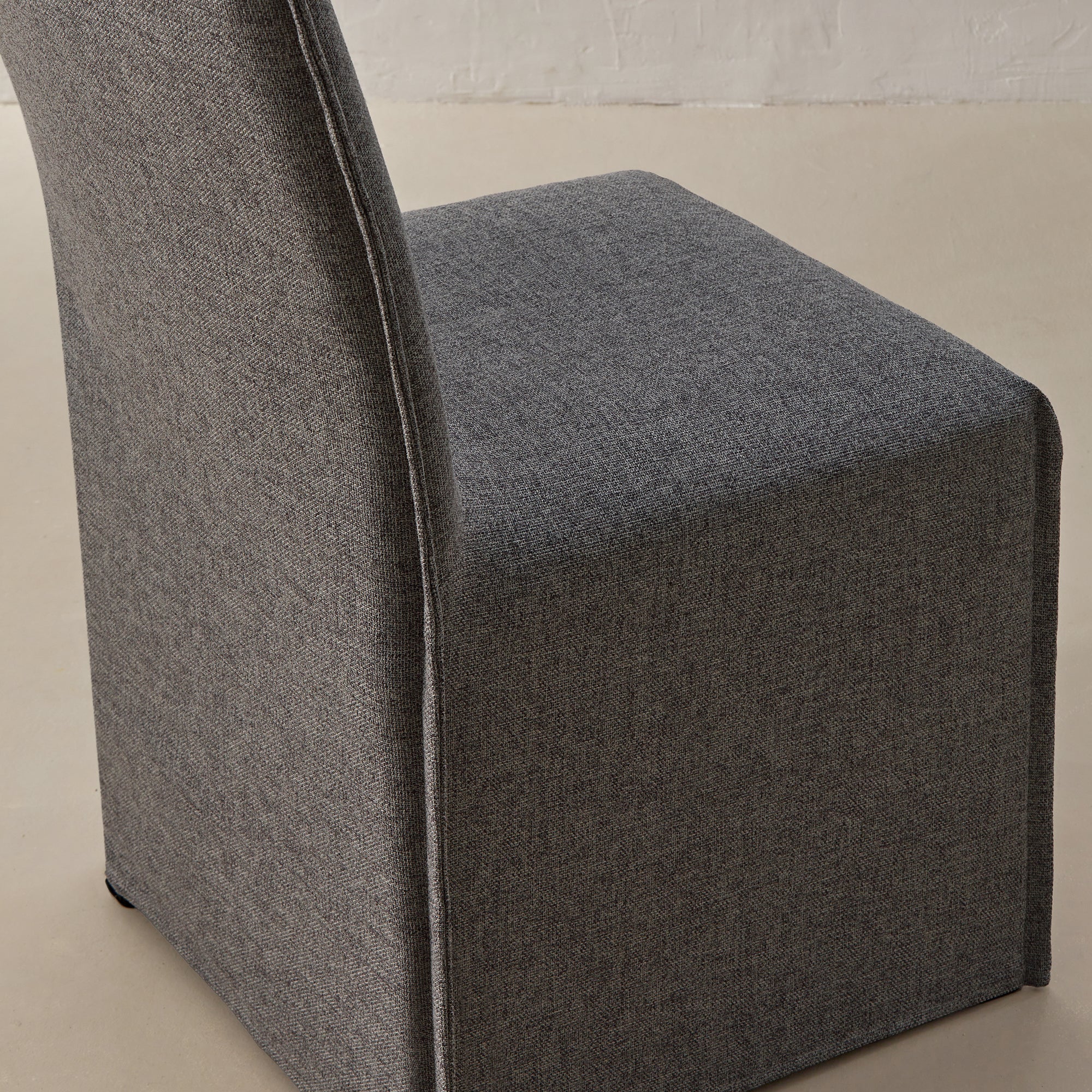 Washable Upholstered Dining Chair | 19β Back Height in Ash (Set of 2) - Image 7