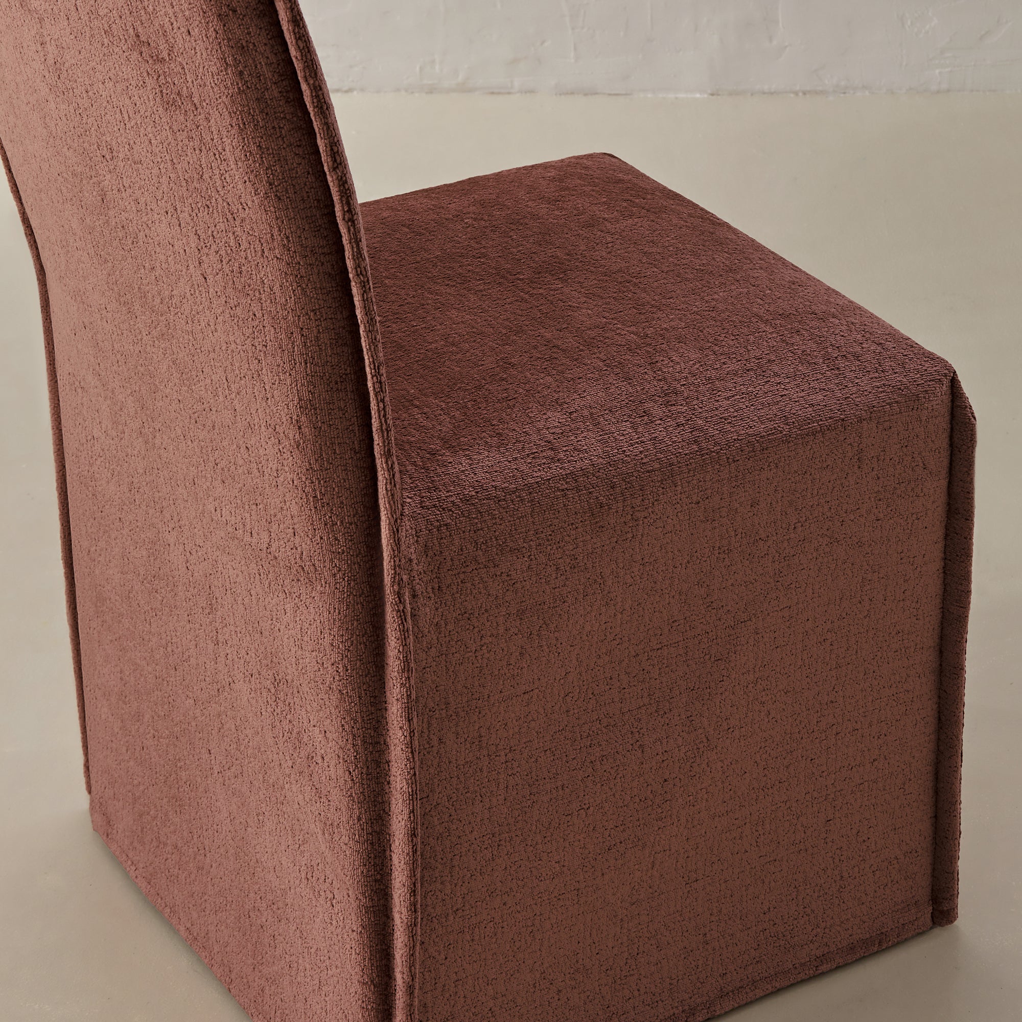 Washable Upholstered Dining Chair | 19β Back Height in Chestnut (Set of 2) - Image 7