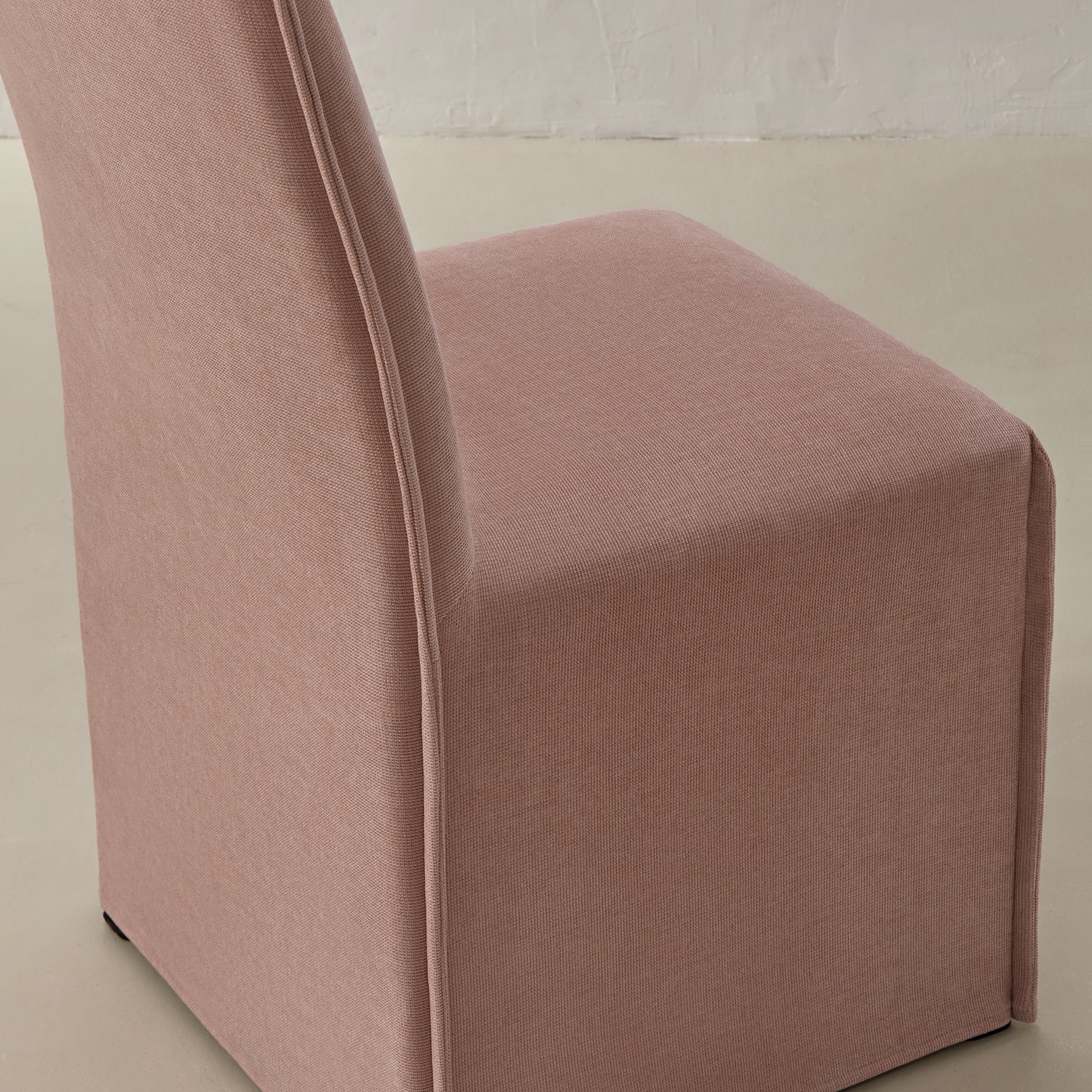 Washable Upholstered Dining Chair | 19β Back Height in Sakura (Set of 2) - Image 7
